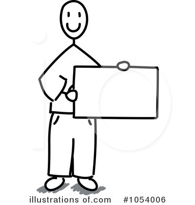 Royalty-Free (RF) Stick Man Clipart Illustration by Frog974 - Stock Sample #1054006