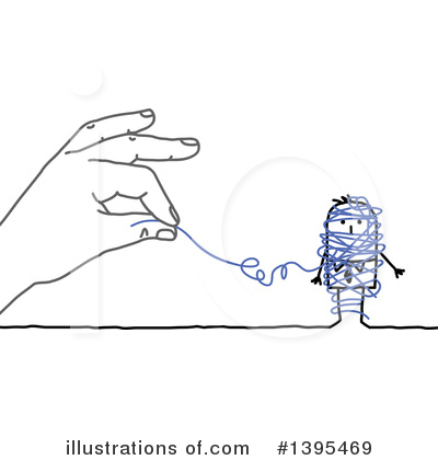 Royalty-Free (RF) Stick Man Clipart Illustration by NL shop - Stock Sample #1395469