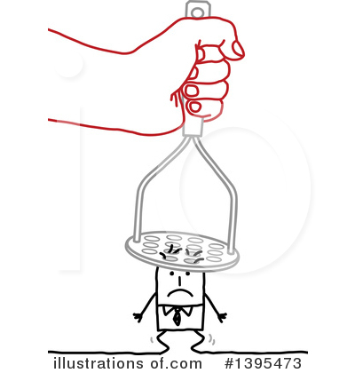 Royalty-Free (RF) Stick Man Clipart Illustration by NL shop - Stock Sample #1395473