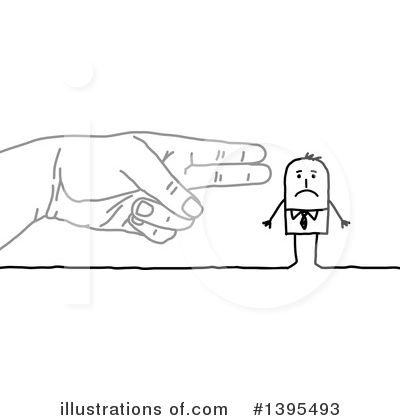 Royalty-Free (RF) Stick Man Clipart Illustration by NL shop - Stock Sample #1395493