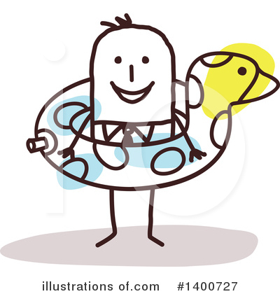 Royalty-Free (RF) Stick Man Clipart Illustration by NL shop - Stock Sample #1400727
