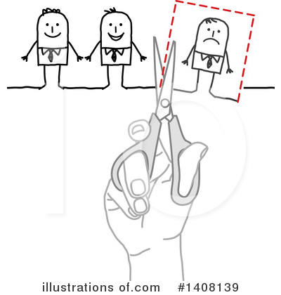 Royalty-Free (RF) Stick Man Clipart Illustration by NL shop - Stock Sample #1408139