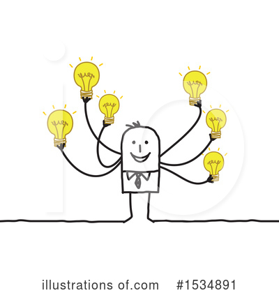 Royalty-Free (RF) Stick Man Clipart Illustration by NL shop - Stock Sample #1534891