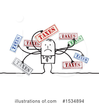 Royalty-Free (RF) Stick Man Clipart Illustration by NL shop - Stock Sample #1534894