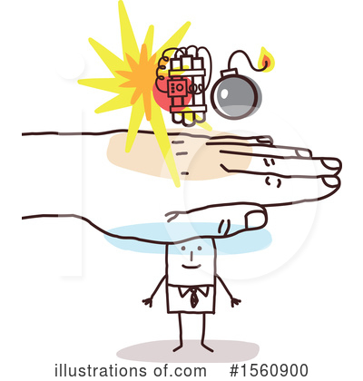 Royalty-Free (RF) Stick Man Clipart Illustration by NL shop - Stock Sample #1560900