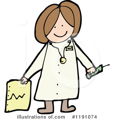 Royalty-Free (RF) Stick Nurse Clipart Illustration by lineartestpilot - Stock Sample #1191074