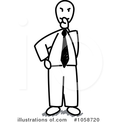 Royalty-Free (RF) Stick People Clipart Illustration by Frog974 - Stock Sample #1058720