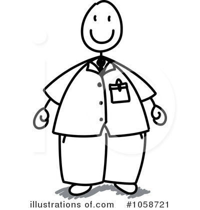 Royalty-Free (RF) Stick People Clipart Illustration by Frog974 - Stock Sample #1058721