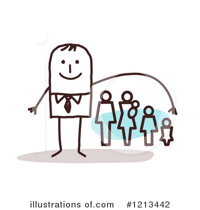 Royalty-Free (RF) Stick People Clipart Illustration by NL shop - Stock Sample #1213442