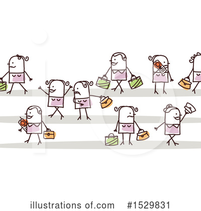 Royalty-Free (RF) Stick People Clipart Illustration by NL shop - Stock Sample #1529831