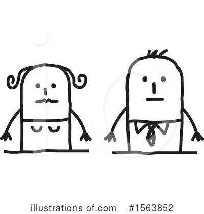 Royalty-Free (RF) Stick People Clipart Illustration by NL shop - Stock Sample #1563852