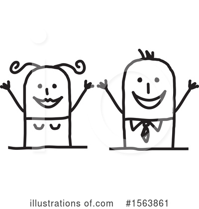 Royalty-Free (RF) Stick People Clipart Illustration by NL shop - Stock Sample #1563861