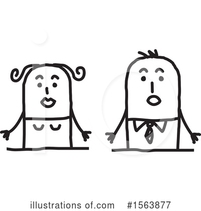 Royalty-Free (RF) Stick People Clipart Illustration by NL shop - Stock Sample #1563877