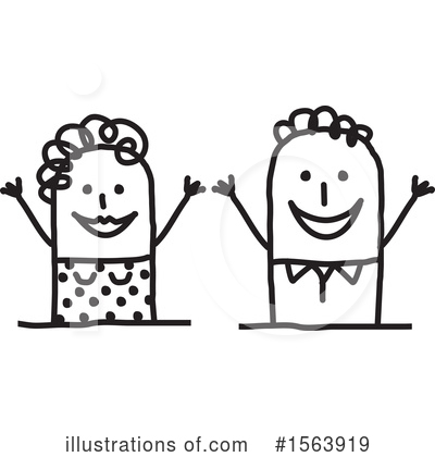 Royalty-Free (RF) Stick People Clipart Illustration by NL shop - Stock Sample #1563919