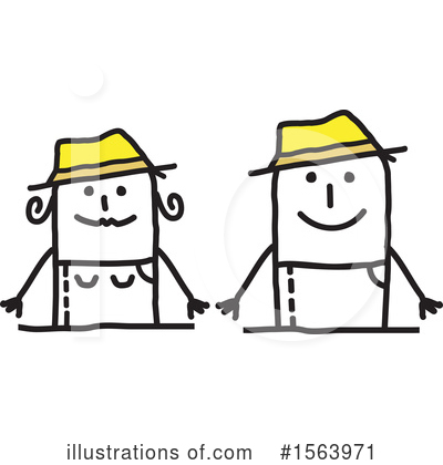 Royalty-Free (RF) Stick People Clipart Illustration by NL shop - Stock Sample #1563971