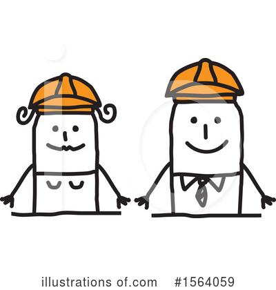 Royalty-Free (RF) Stick People Clipart Illustration by NL shop - Stock Sample #1564059