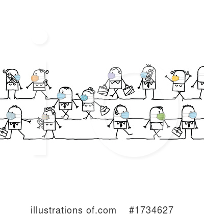 Royalty-Free (RF) Stick People Clipart Illustration by NL shop - Stock Sample #1734627