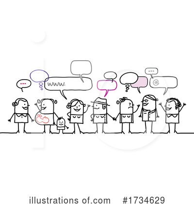 Royalty-Free (RF) Stick People Clipart Illustration by NL shop - Stock Sample #1734629