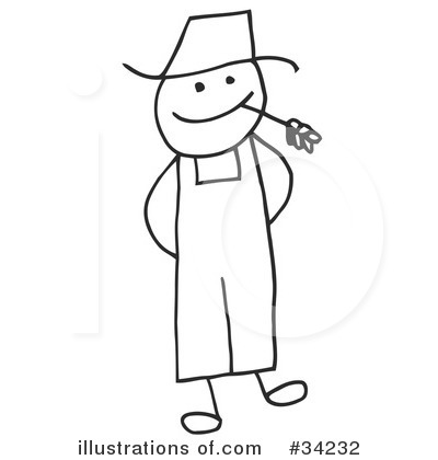 Royalty-Free (RF) Stick People Clipart Illustration by C Charley-Franzwa - Stock Sample #34232