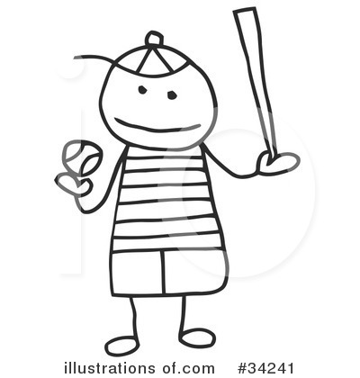 Royalty-Free (RF) Stick People Clipart Illustration by C Charley-Franzwa - Stock Sample #34241