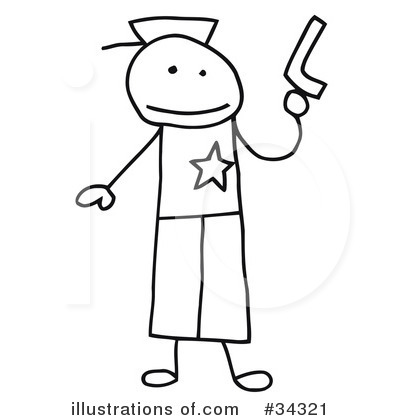 Royalty-Free (RF) Stick People Clipart Illustration by C Charley-Franzwa - Stock Sample #34321