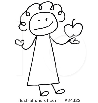 Royalty-Free (RF) Stick People Clipart Illustration by C Charley-Franzwa - Stock Sample #34322