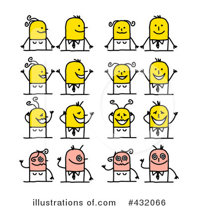 Royalty-Free (RF) Stick People Clipart Illustration by NL shop - Stock Sample #432066
