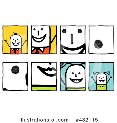 Royalty-Free (RF) Stick Person Clipart Illustration by NL shop - Stock Sample #432115