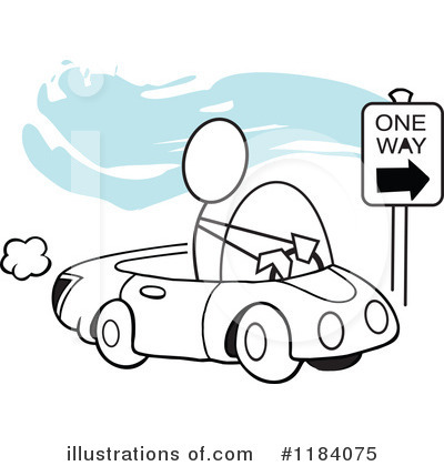 Driving Clipart #1184075 by Johnny Sajem