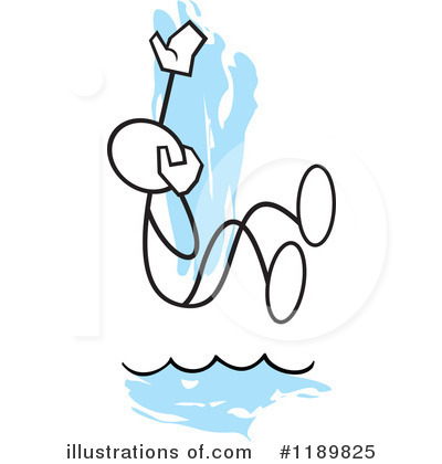 Swimming Clipart #1189825 by Johnny Sajem