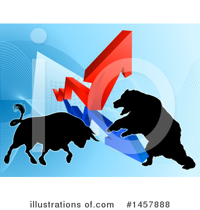 Bull Market Clipart #1457888 by AtStockIllustration