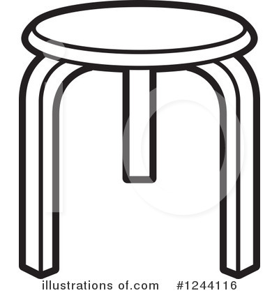 Stool Clipart #1244116 by Lal Perera