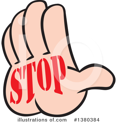 Royalty-Free (RF) Stop Clipart Illustration by Johnny Sajem - Stock Sample #1380384