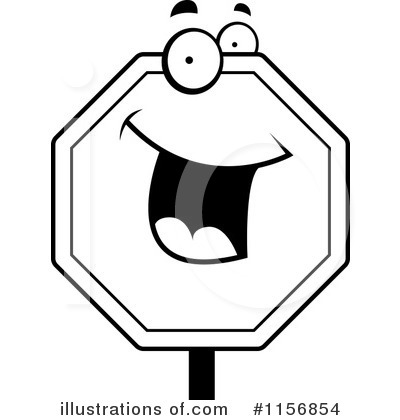 Royalty-Free (RF) Stop Sign Clipart Illustration by Cory Thoman - Stock Sample #1156854