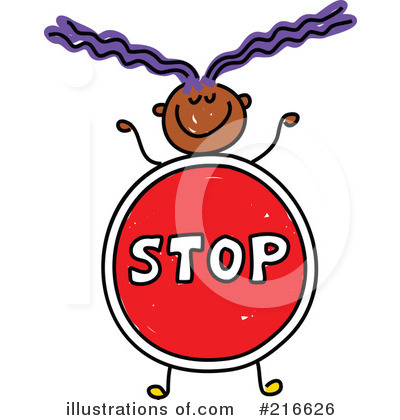 Royalty-Free (RF) Stop Sign Clipart Illustration by Prawny - Stock Sample #216626