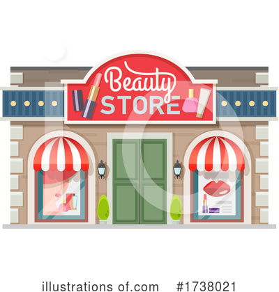 Shops Clipart #1738021 by Vector Tradition SM