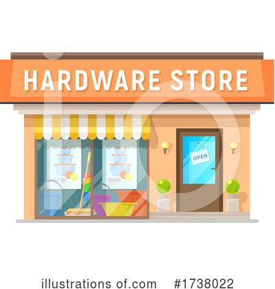 Shops Clipart #1738022 by Vector Tradition SM