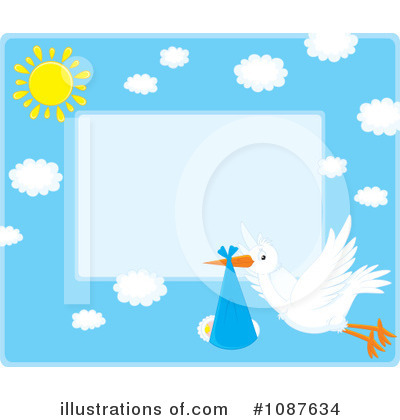 Royalty-Free (RF) Stork Clipart Illustration by Alex Bannykh - Stock Sample #1087634