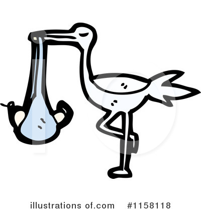 Royalty-Free (RF) Stork Clipart Illustration by lineartestpilot - Stock Sample #1158118