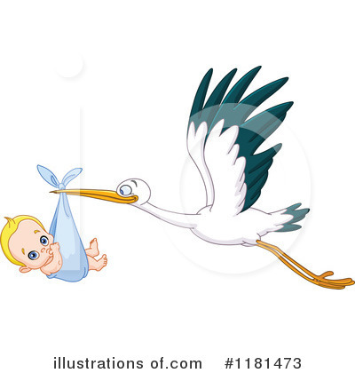 Royalty-Free (RF) Stork Clipart Illustration by yayayoyo - Stock Sample #1181473
