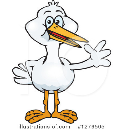 Royalty-Free (RF) Stork Clipart Illustration by Dennis Holmes Designs - Stock Sample #1276505
