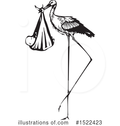 Stork Clipart #1522423 by xunantunich
