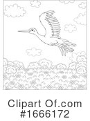Stork Clipart #1666172 by Alex Bannykh