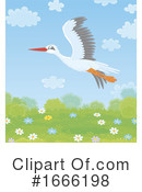 Stork Clipart #1666198 by Alex Bannykh