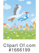 Stork Clipart #1666199 by Alex Bannykh