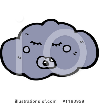 Royalty-Free (RF) Storm Cloud Clipart Illustration by lineartestpilot - Stock Sample #1183929