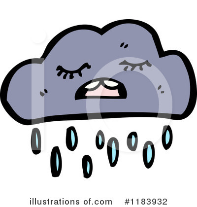 Royalty-Free (RF) Storm Cloud Clipart Illustration by lineartestpilot - Stock Sample #1183932