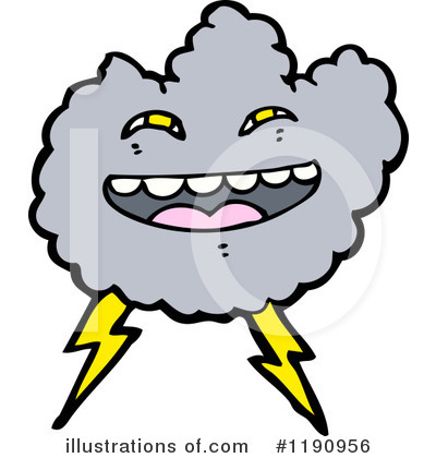 Royalty-Free (RF) Storm Cloud Clipart Illustration by lineartestpilot - Stock Sample #1190956