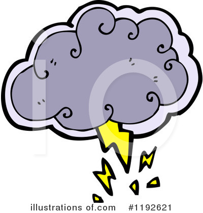 Royalty-Free (RF) Storm Cloud Clipart Illustration by lineartestpilot - Stock Sample #1192621