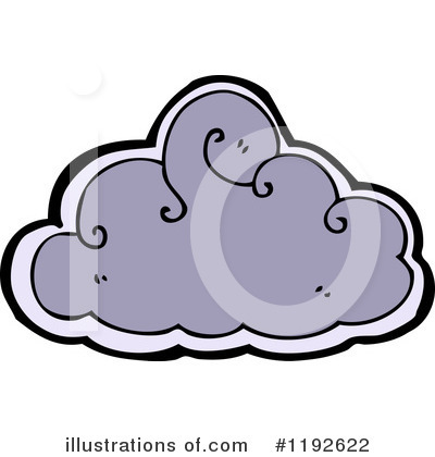 Royalty-Free (RF) Storm Cloud Clipart Illustration by lineartestpilot - Stock Sample #1192622